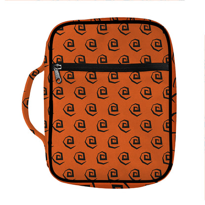 Halloween Spiral Pattern Print Front Pocket Bible Bag