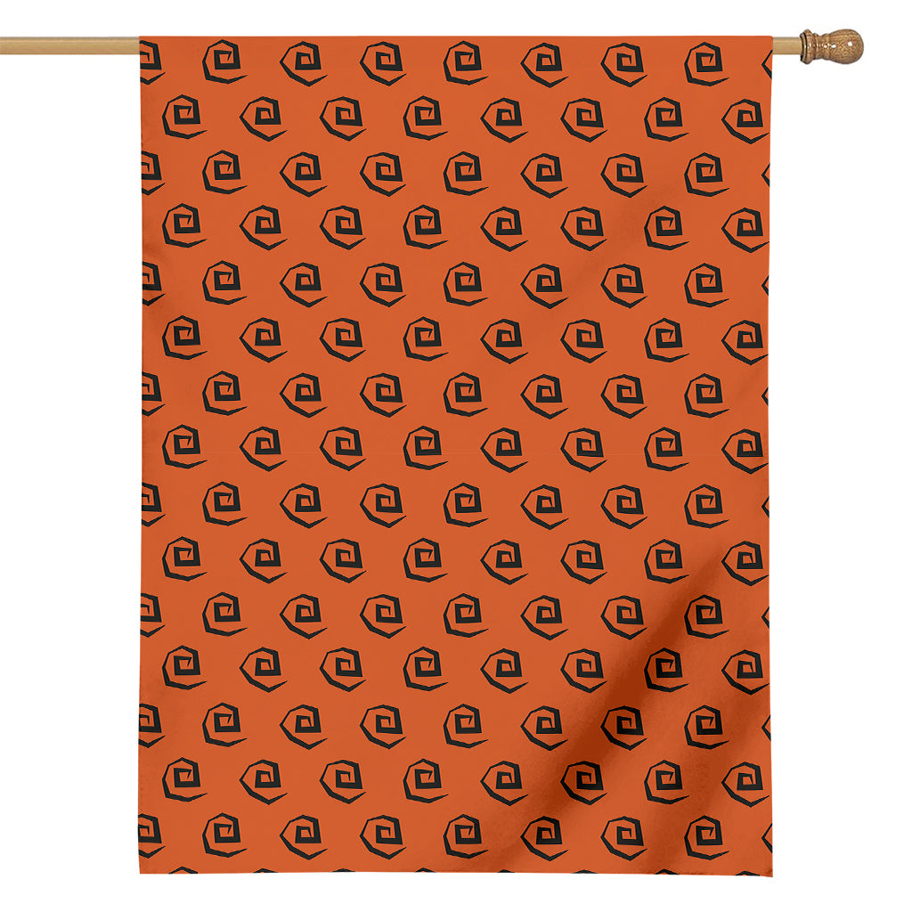 Halloween Spiral Pattern Print House Flag