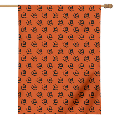 Halloween Spiral Pattern Print House Flag