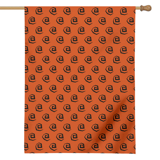 Halloween Spiral Pattern Print House Flag