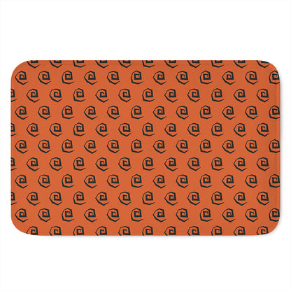 Halloween Spiral Pattern Print Indoor Door Mat