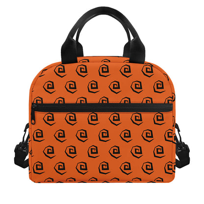 Halloween Spiral Pattern Print Insulated Lunch Bag