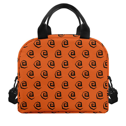 Halloween Spiral Pattern Print Insulated Lunch Bag