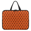 Halloween Spiral Pattern Print Laptop Sleeve With Handle