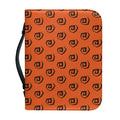 Halloween Spiral Pattern Print Leather Bible Cover
