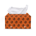 Halloween Spiral Pattern Print Leather Tissue Box Cover