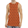 Halloween Spiral Pattern Print Men's Muscle Tank Top
