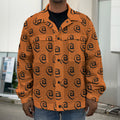 Halloween Spiral Pattern Print Men's Shirt Jacket