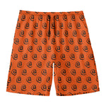 Halloween Spiral Pattern Print Men's Swim Trunks