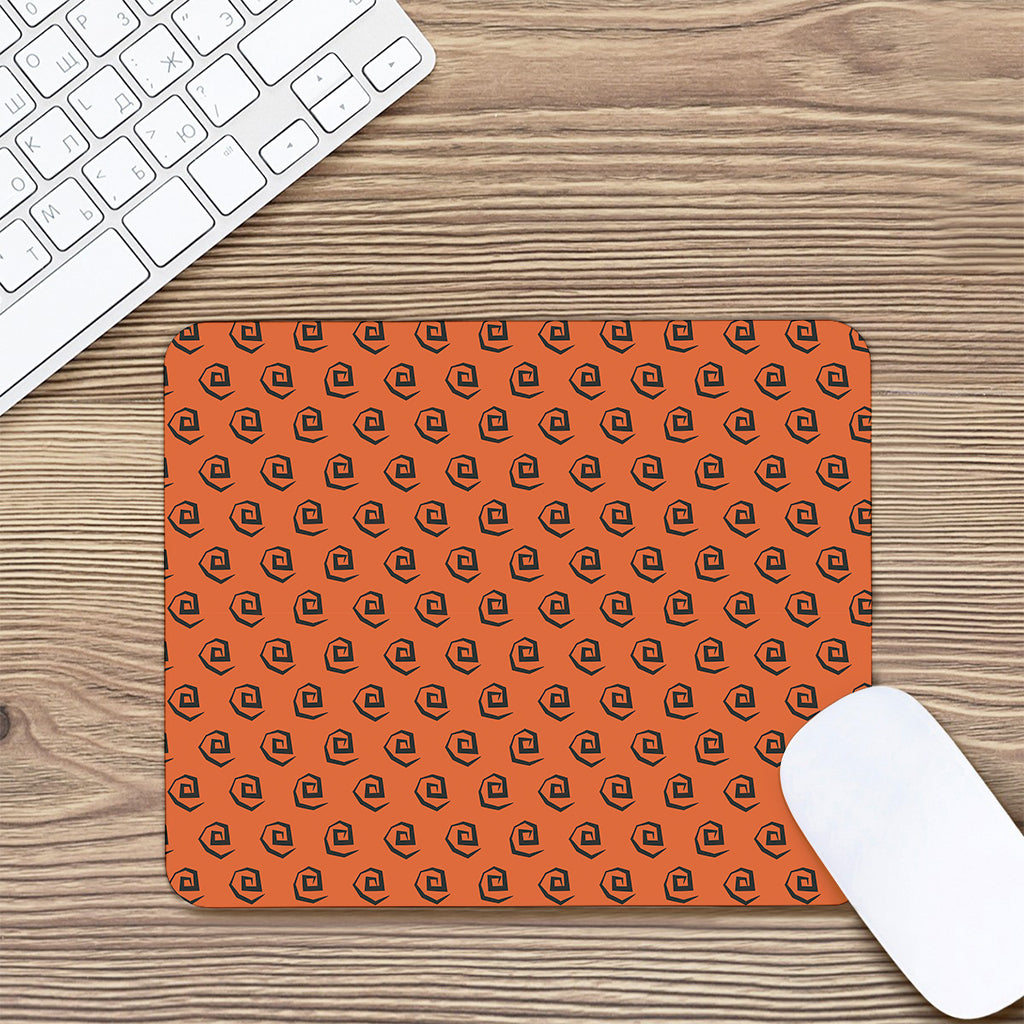 Halloween Spiral Pattern Print Mouse Pad