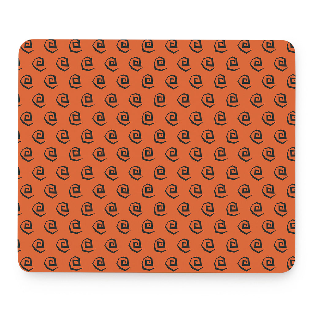 Halloween Spiral Pattern Print Mouse Pad