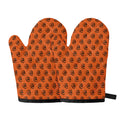 Halloween Spiral Pattern Print Oven Mitts