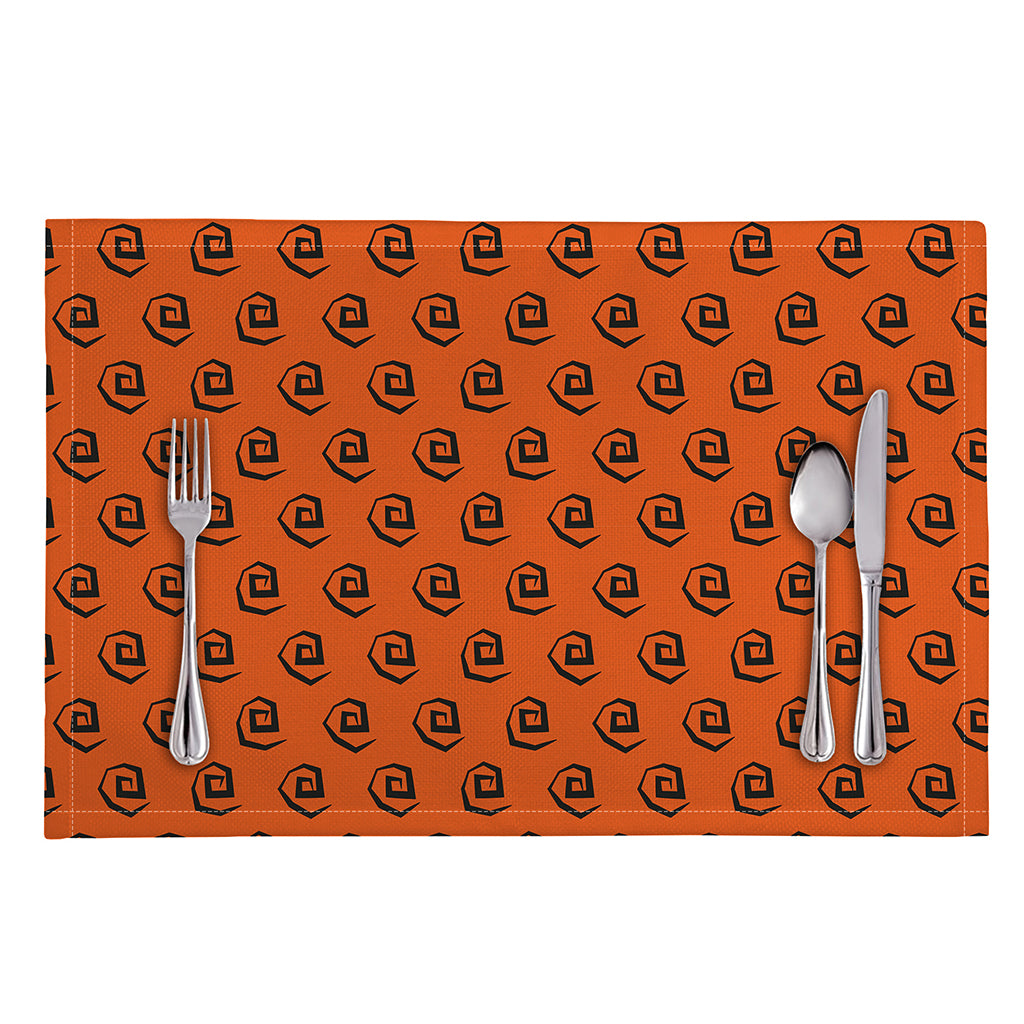 Halloween Spiral Pattern Print Placemat