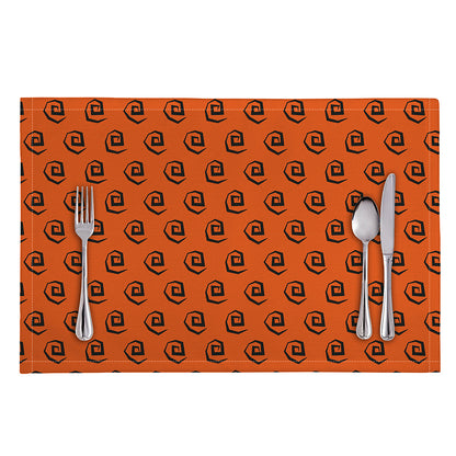 Halloween Spiral Pattern Print Placemat