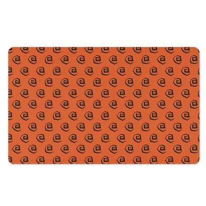 Halloween Spiral Pattern Print Polyester Doormat