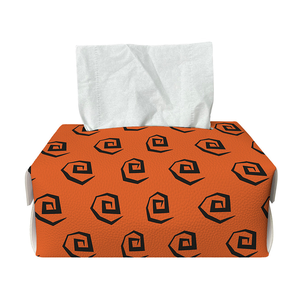 Halloween Spiral Pattern Print Rectangle Tissue Box Cover