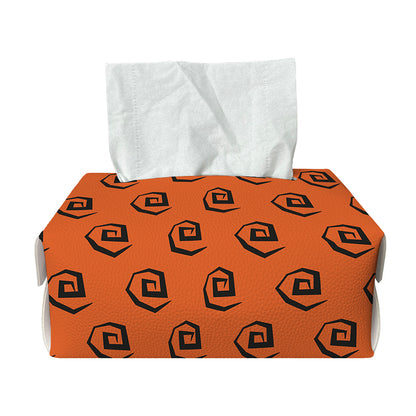 Halloween Spiral Pattern Print Rectangle Tissue Box Cover
