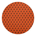 Halloween Spiral Pattern Print Round Blanket