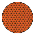 Halloween Spiral Pattern Print Round Floor Mat