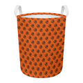 Halloween Spiral Pattern Print Round Laundry Basket