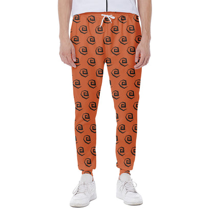 Halloween Spiral Pattern Print Scuba Joggers