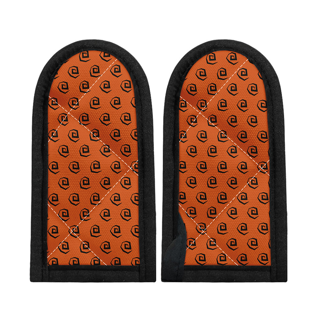 Halloween Spiral Pattern Print Skillet Handle Cover