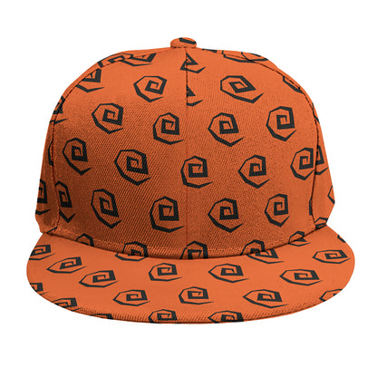 Halloween Spiral Pattern Print Snapback Cap