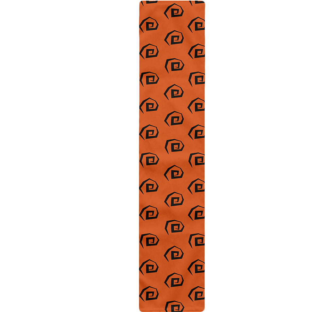 Halloween Spiral Pattern Print Table Runner
