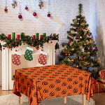 Halloween Spiral Pattern Print Tablecloth