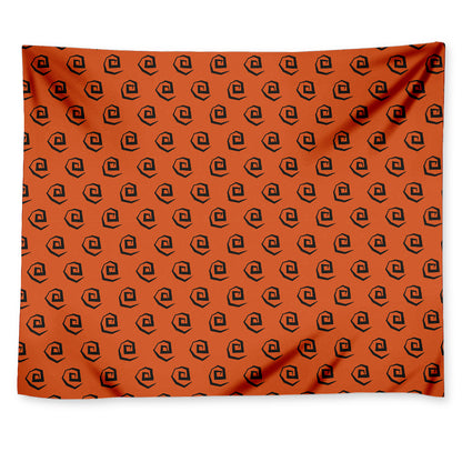 Halloween Spiral Pattern Print Tapestry