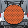 Halloween Spiral Pattern Print Tire Cover
