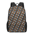 Halloween Star Pattern Print 17 Inch Backpack