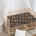 Halloween Star Pattern Print Baby Crib Sheet