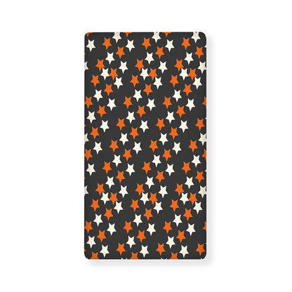 Halloween Star Pattern Print Baby Crib Sheet