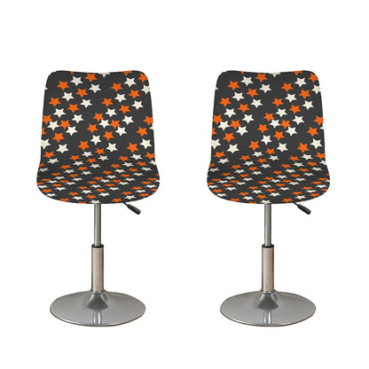 Halloween Star Pattern Print Bar Stool Covers