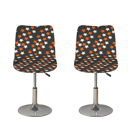 Halloween Star Pattern Print Bar Stool Covers