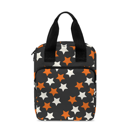 Halloween Star Pattern Print Bible Tote Bag