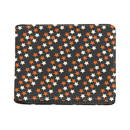Halloween Star Pattern Print Bifold Wallet