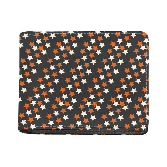 Halloween Star Pattern Print Bifold Wallet