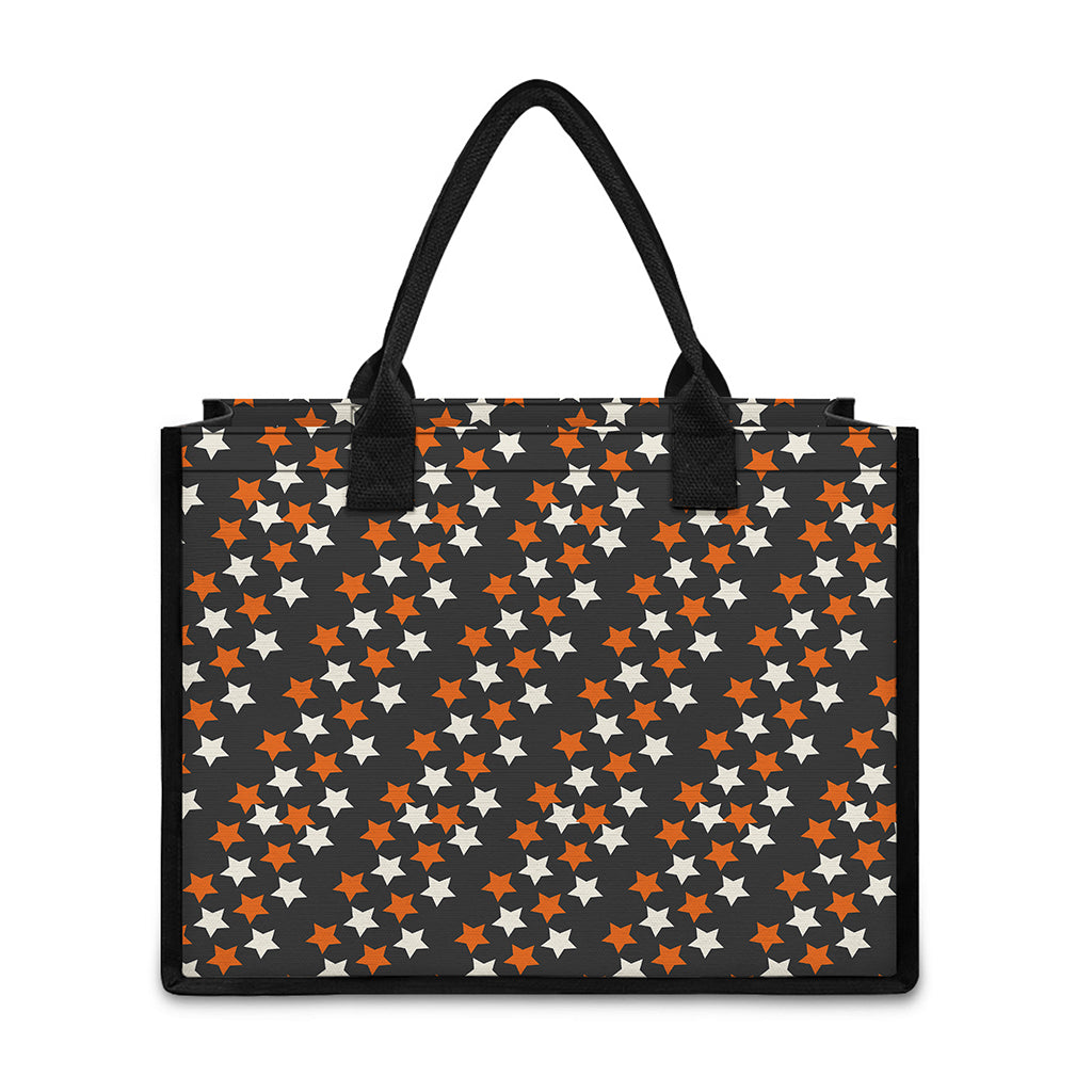Halloween Star Pattern Print Canvas Tote Bag