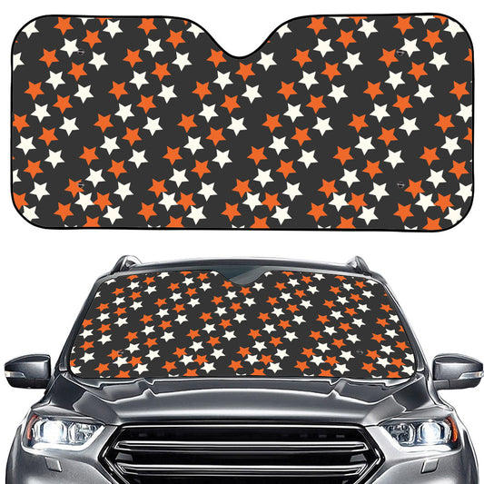 Halloween Star Pattern Print Car Windshield Sun Shade