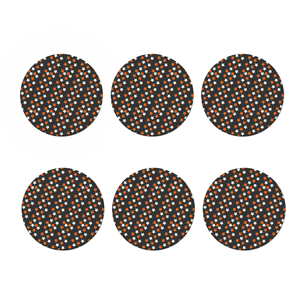 Halloween Star Pattern Print Coaster Set