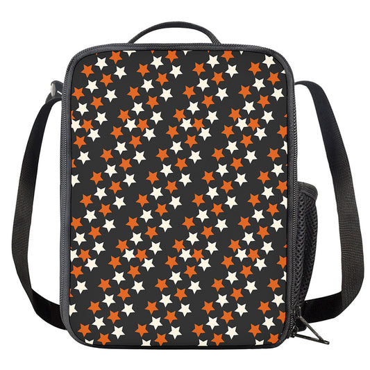 Halloween Star Pattern Print Crossbody Lunch Bag