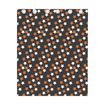 Halloween Star Pattern Print Curtain