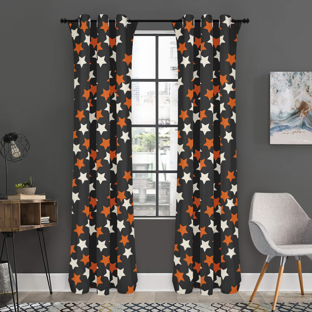 Halloween Star Pattern Print Curtain