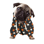Halloween Star Pattern Print Dog Zip Up Hoodie
