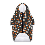 Halloween Star Pattern Print Dog Zip Up Hoodie