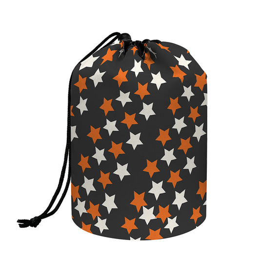 Halloween Star Pattern Print Drawstring Makeup Bag