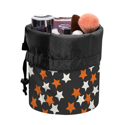 Halloween Star Pattern Print Drawstring Makeup Bag