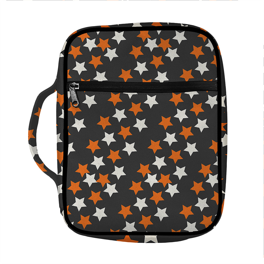 Halloween Star Pattern Print Front Pocket Bible Bag